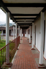 corridor with columns