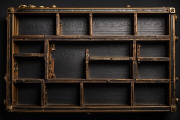 Steampunk Style Frame Background