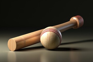 cricket bat and ball