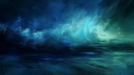 The painted watercolors will look like ocean waves. - obrazy, fototapety, plakaty