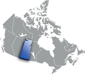 SASKAT CHEWAN DEPARTMENT MAP STATE OF CANADA 3D ISOMETRIC MAP