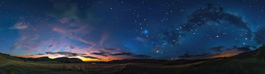 Fototapeta na wymiar Night sky with stars. 