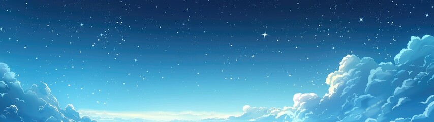 Obraz na płótnie Canvas Night sky with stars. 