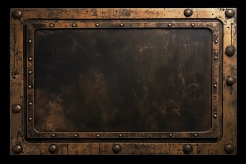 Steampunk Style Frame Background