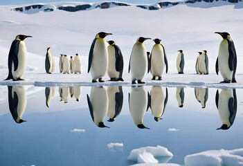 emperor penguin in polar regions