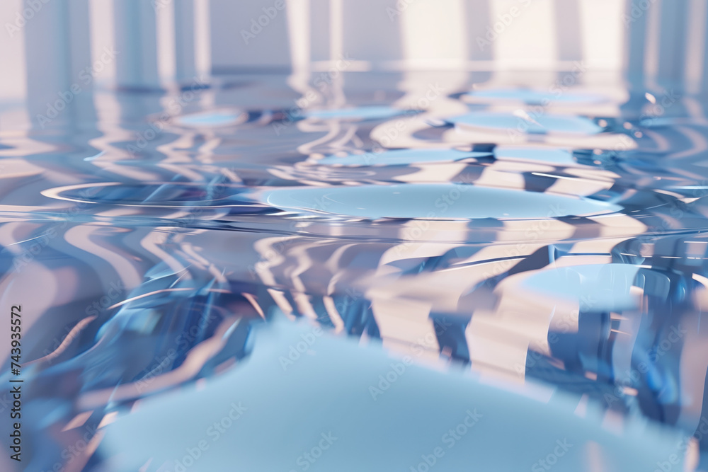 Poster abstract background with reflections and caustics. futuristic background image. created with generat