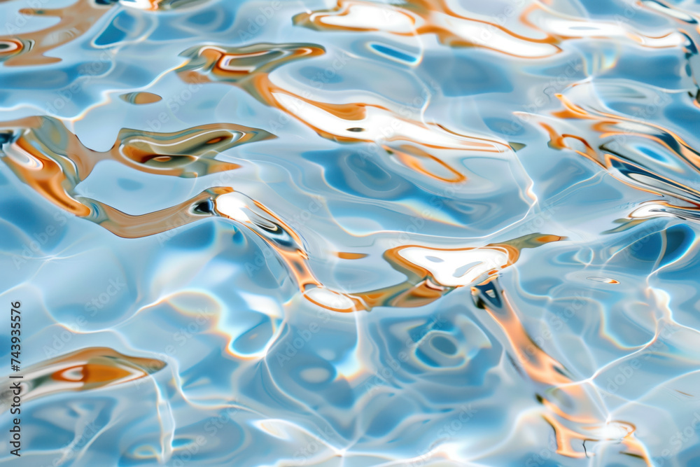 Poster abstract background with reflections and caustics. futuristic background image. created with generat