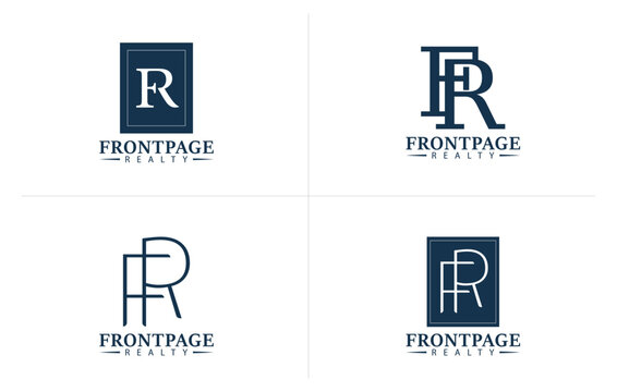 letter f and r logo, RF Icon, initial F R RF FR icon logo design 