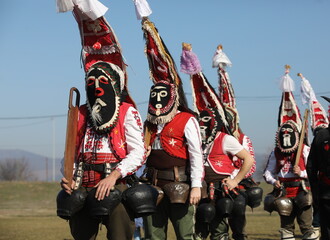 People called Kukeri parade in masks and ritual costumes, perform ritual dances to drive away evil...