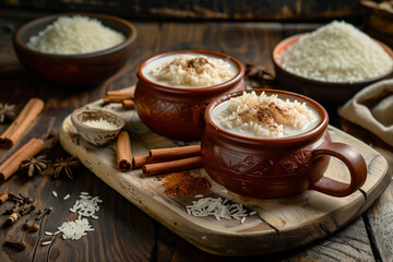 Obraz na płótnie Canvas Horchata with Rice and Cinnamon