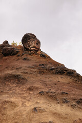 Fototapeta na wymiar A big Rock near Waimea Canyon on Kauai, Hawaii