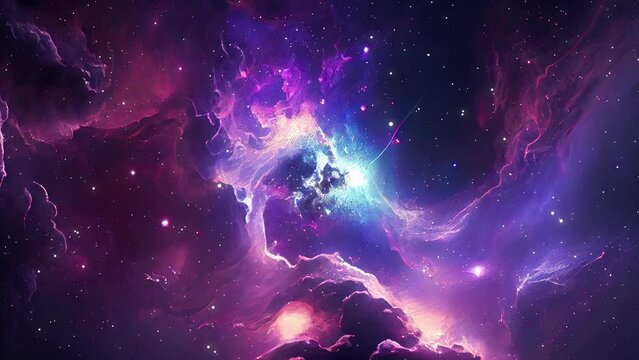 Abstract outer space endless nebula galaxy