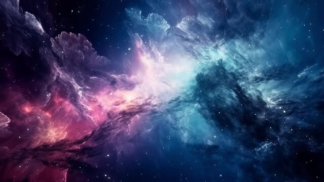 Abstract outer space endless nebula galaxy