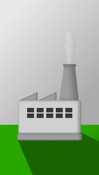Une usine polluante rejetant de la fum&eacute;