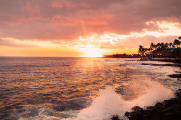 Kona Sunset on Big Island, Hawaii