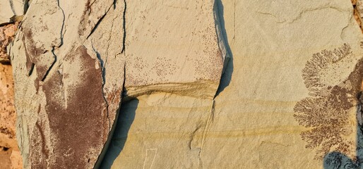 striated rock of Armenia
