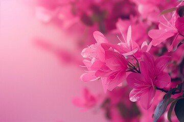 Fototapeta na wymiar Pink flowers bokeh background