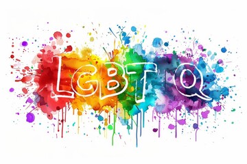 LGBTQ Pride wild orchid. Rainbow one of a kind colorful cisgender diversity Flag. Gradient motley colored inventive LGBT rights parade festival follower diverse gender illustration