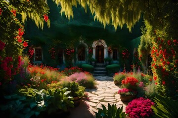 Immerse yourself in the vibrant colors of our secret gardens. ??OE???OE? Explore the beauty that blooms in every corner. Nature's palette awaits! #SecretGardens
