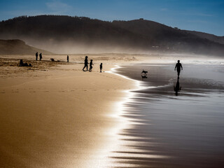 Atardecer em la playa