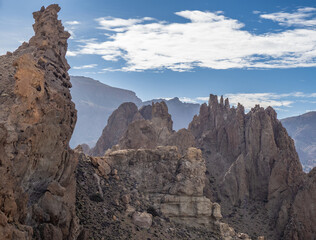 Landscape of Teide National Park .