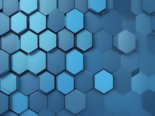 Pale blue hexa polygon Background
