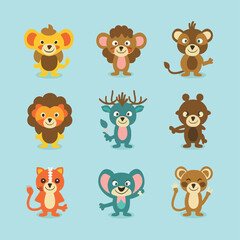 2d vector illustration for  learning cartoon character design for letters of the English language
