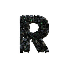 Computer Keyboard 3D Alphabet PNG Letters