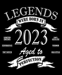 Awesome since February 2023 Born in February 2023 retro vintage Birthday quote vector design, quote t shirt design.