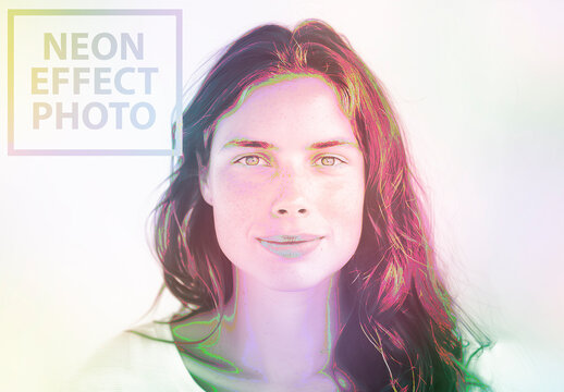 Neon Effect Line Photo