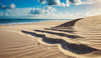 steps on sand