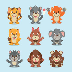 2d vector illustration for  learning cartoon character design for letters of the English language
