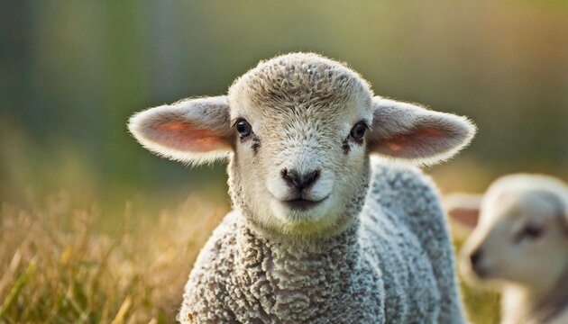 baby lamb with baby jesus