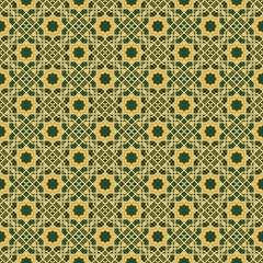 Arabic pattern background. Islamic ornament vector. Traditional Arabian geometry.