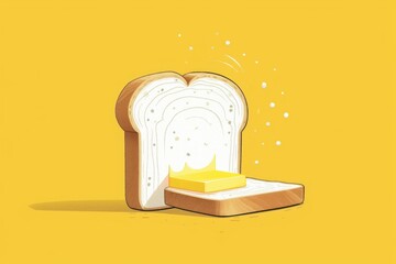 A Piece of Bread With Butter