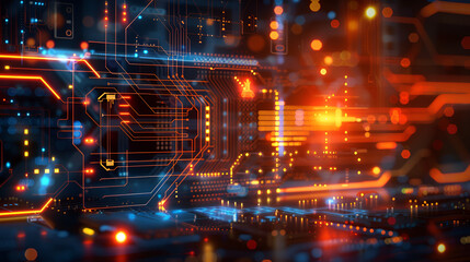 Digital Dialogue: Abstract Technology in Communication
