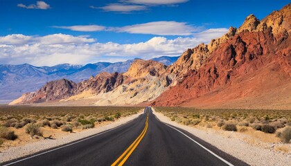 death valley and red rock canyon road
