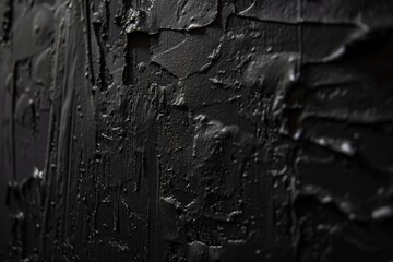 painted black concrete wall surface