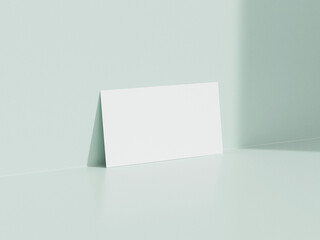 Business card mockup on white background