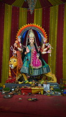 Durga Mata Idol during Navratri Festival 