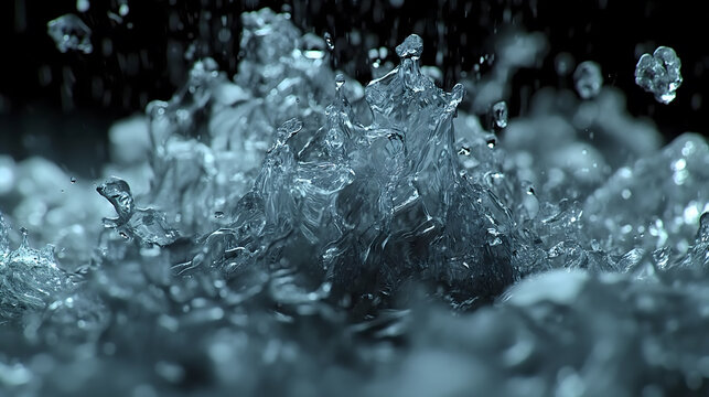 Dynamic Water Splashes Frozen in Time