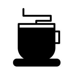 Obraz premium Cleaning Coffee Cup Glyph Icon