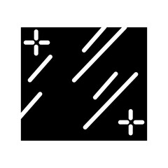 Cleaning Glass Housework Glyph Icon