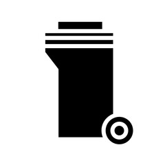 Service Work Trash Glyph Icon