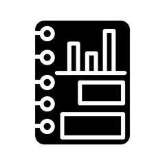 Curve Graph Data Glyph Icon