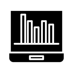 Online Graph Web Glyph Icon