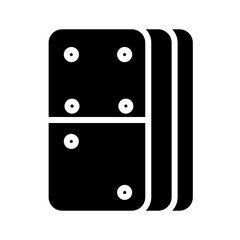 Bet Casino Domino Glyph Icon