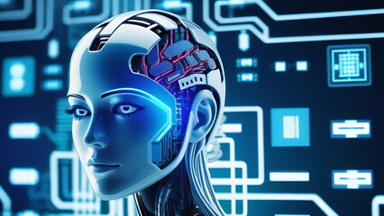 The final assembly process of the girl's robot