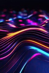 abstract glowing and neon lines futuristic electronic modern technology background for network big data