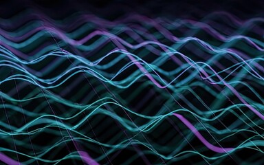 abstract glowing and neon lines futuristic electronic modern technology background for network big data